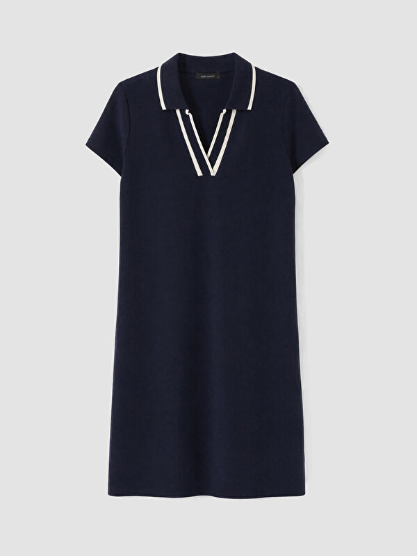 LCW EVERYDAY Polo Yaka Soft Touch Mini Elbise