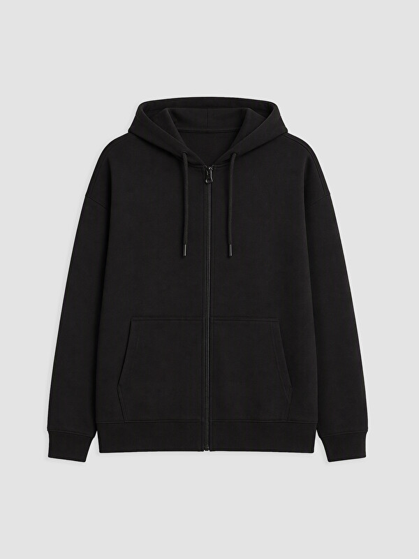 KOOR SPORT Soft Touch Oversize Women's Zip-Up Sweatshirt