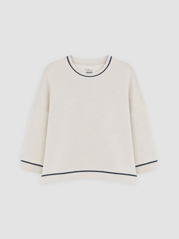KOOR SPORT Woman Beige Sweatshirt