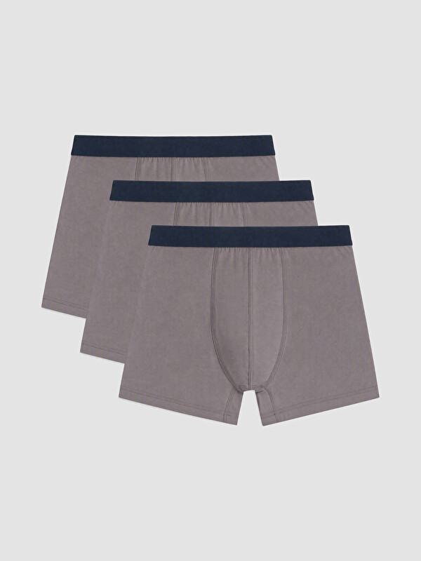 LC WAIKIKI Pamuklu Esnek Erkek Boxer 3'lü Paket