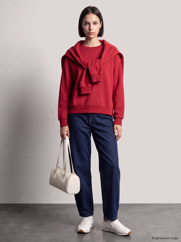 LCW Comfort Oversize Women's Thick Sweatshirt