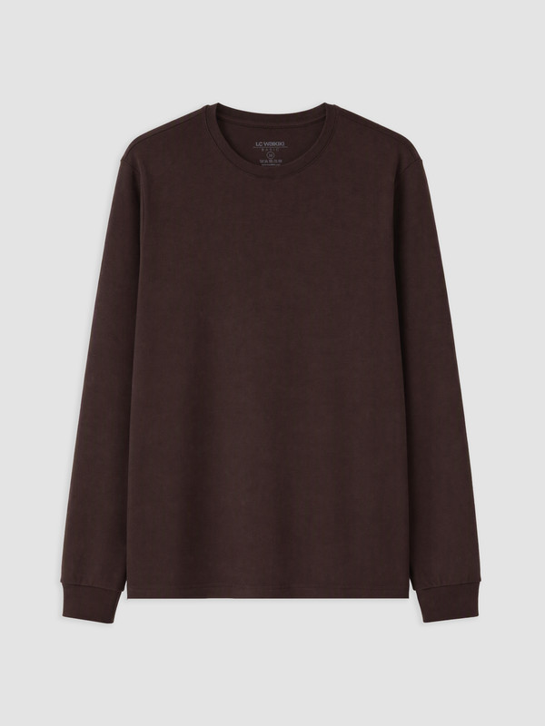 LCWAIKIKI Classic Crew Neck Long Sleeved Men's T-shirt