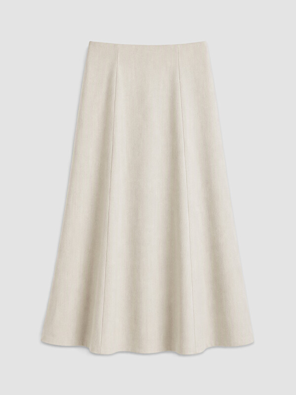 LCW Vision Zippered A-Line Skirt