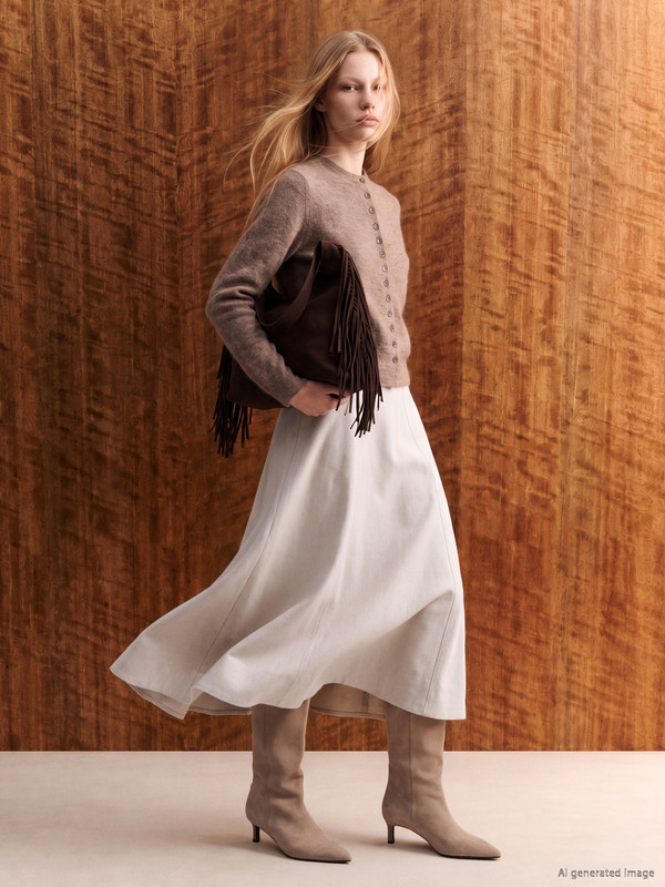 LCW Vision Zippered A-Line Skirt