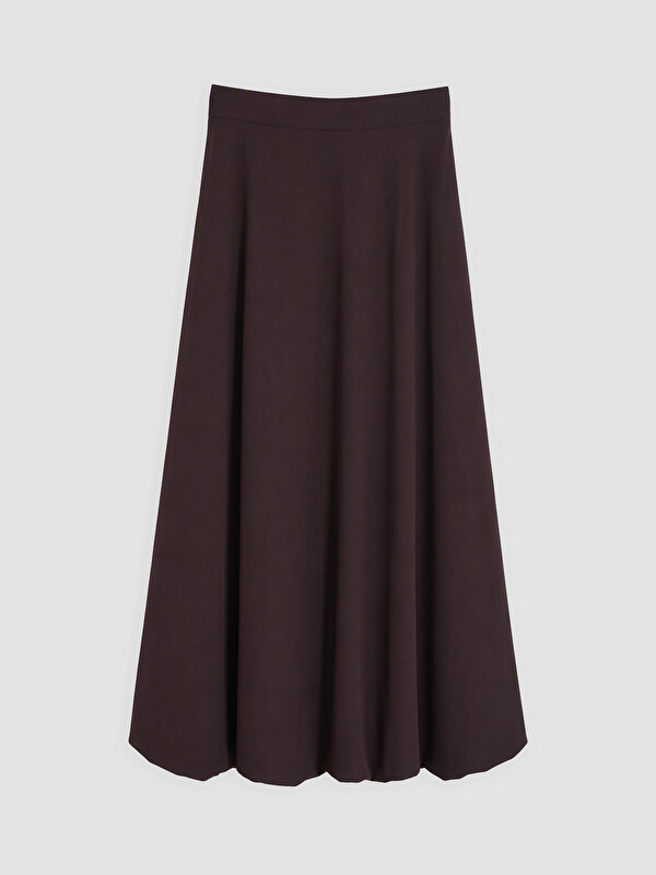 LCW Modest High Waist Poplin Balloon Skirt