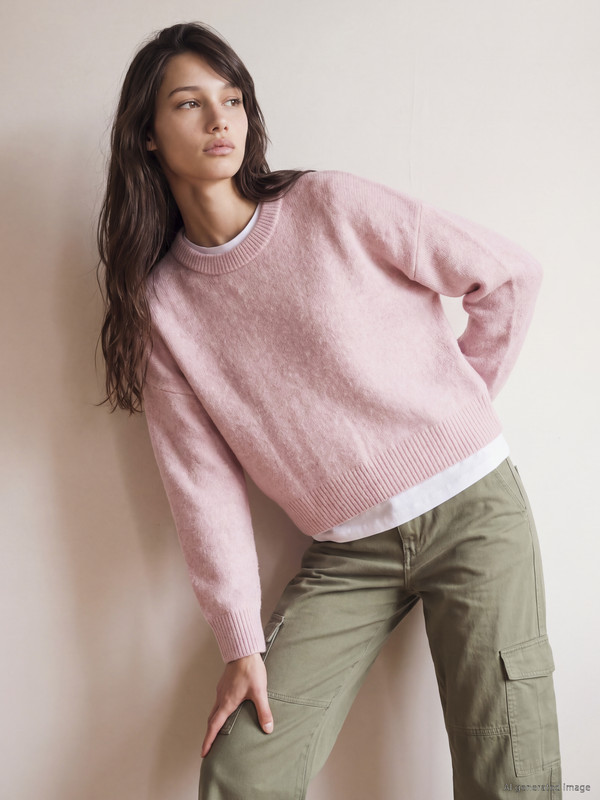 XSIDE Oversize Wool Blended Women's Knitwear Sweater