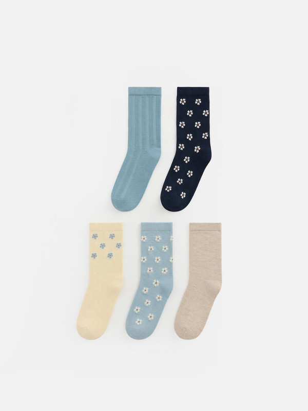 LCW DREAM Patterned Women's Ankle Socks 5-pack