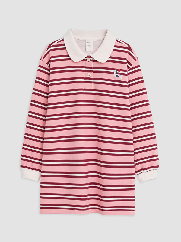 LCW Kids Fustan me shirita me jakë polo për vajza