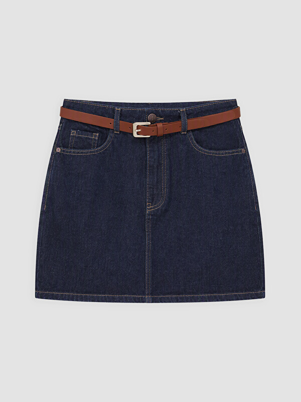 LCW Vision Woman Indigo Denim Skirt