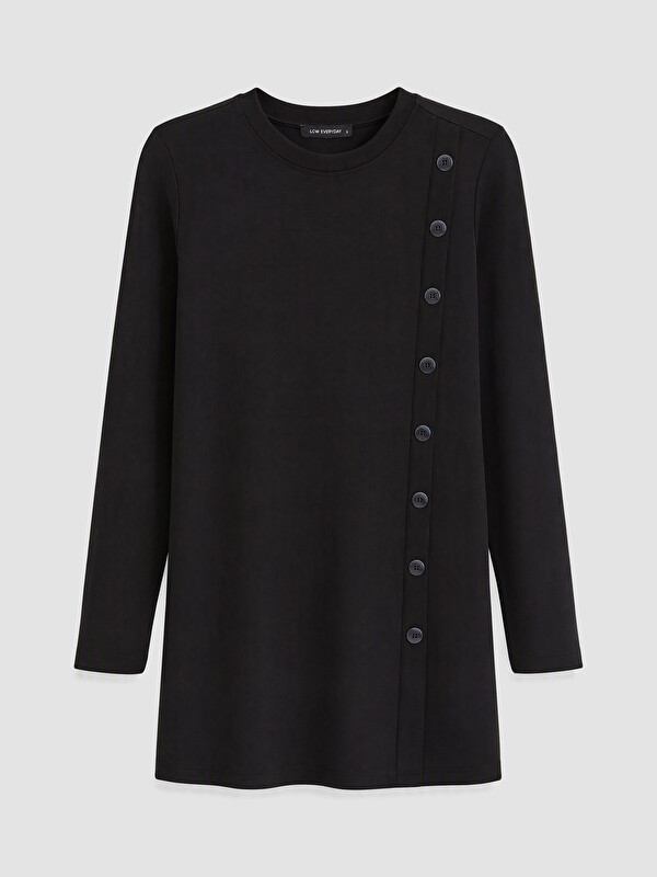 LCW EVERYDAY Decorative Buttoned Soft Touch Women's Tunic
