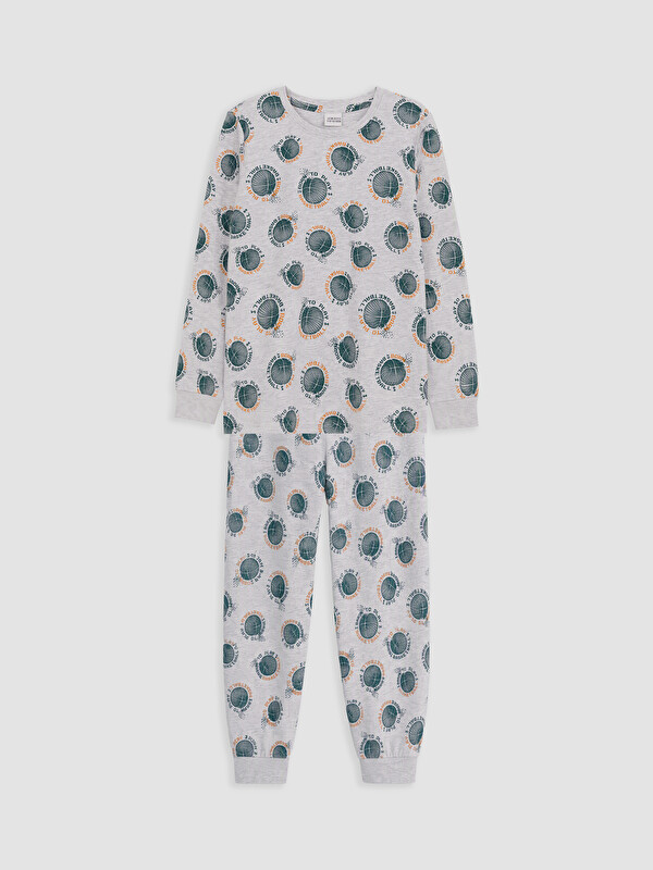 LCW Kids Baskılı Erkek Çocuk Pijama Takım