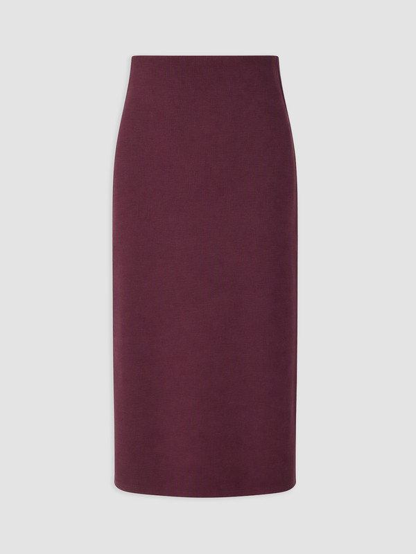 LCW EVERYDAY Elastic Waist Slit Skirt