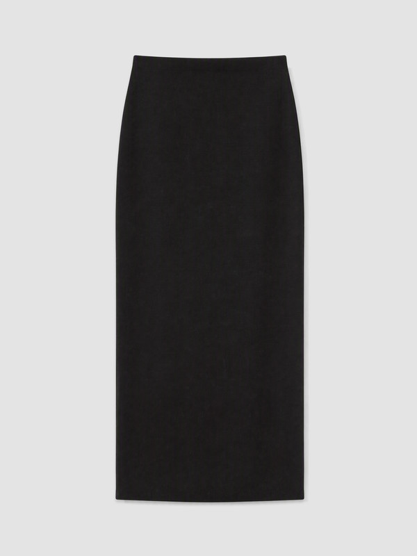 LCW EVERYDAY Elastic Waist Slit Skirt
