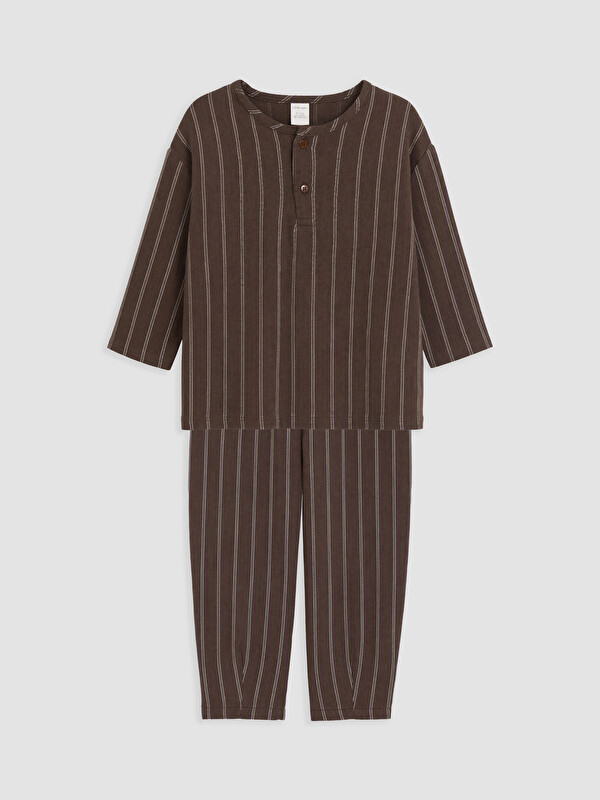 LCW baby Striped Baby Boys' T-shirt and Pants