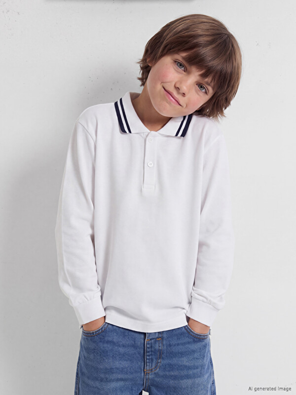 LCW Kids Polo Yaka Erkek Çocuk Tişört