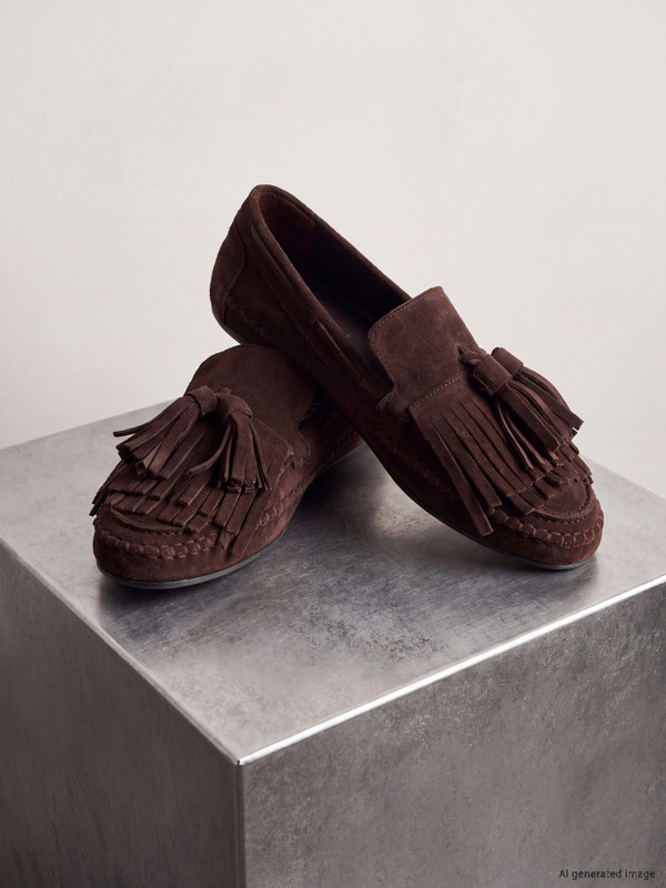 LCW STEPS Süet Püskül Detaylı Loafer