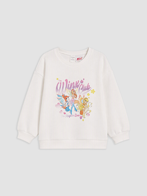 LCW Kids Girl Ecru Sweatshirt