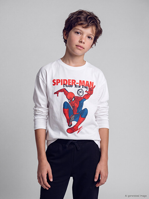 LCW Kids Bluzë me stampim Spider-Man për djem