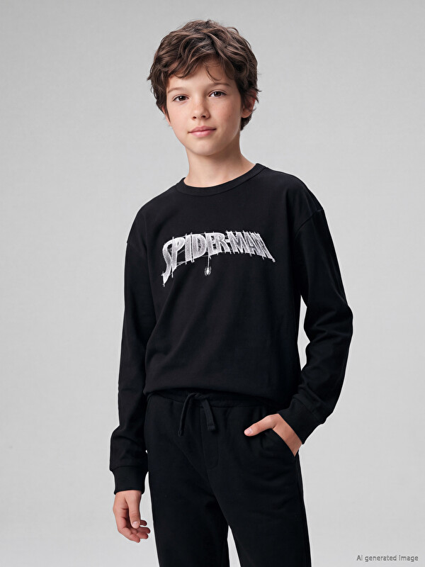 LCW Kids Bluzë me mëngë të gjatë Spider-Man për djem