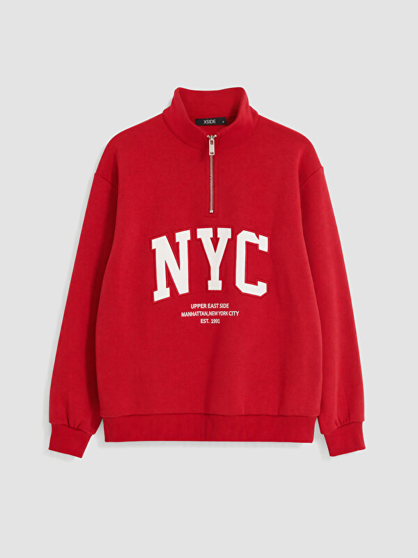 XSIDE Femër E Kuqe Sweatshirt