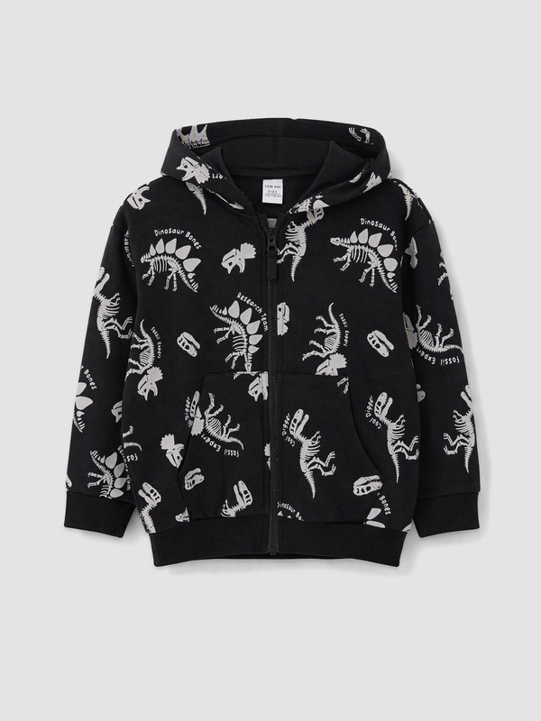 LCW Kids Baskılı Erkek Çocuk Fermuarlı Sweatshirt