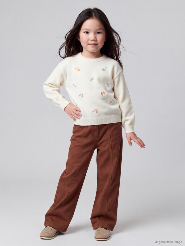 LCW Kids Girls' Gabardine Trousers