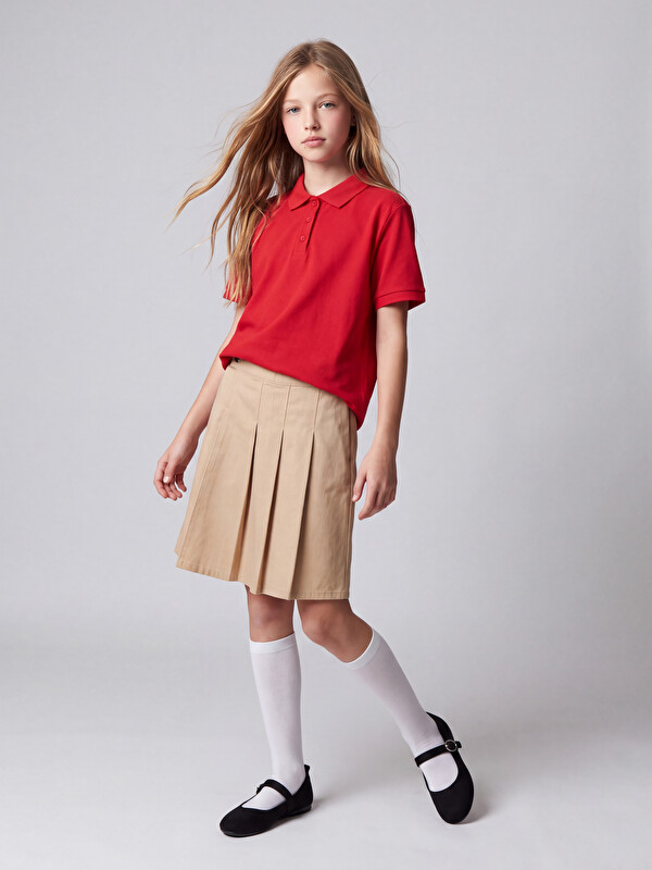 LCW Kids პლისირებული გოგონას შორტი კალთის