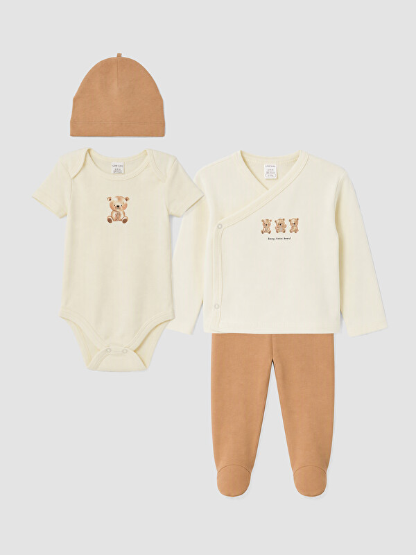 LCW baby Bebe dječak Ekru Set