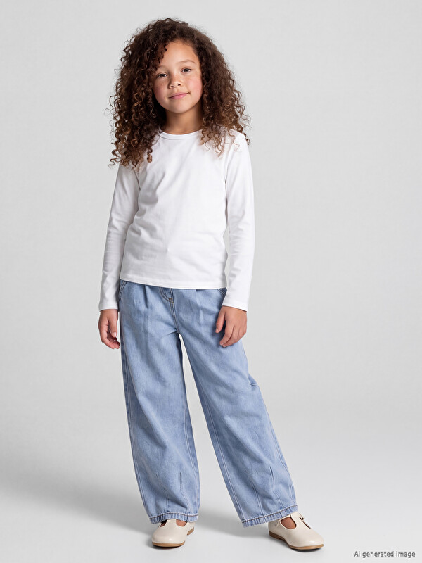 LCW Kids Djevojčica Indigo Farmerke