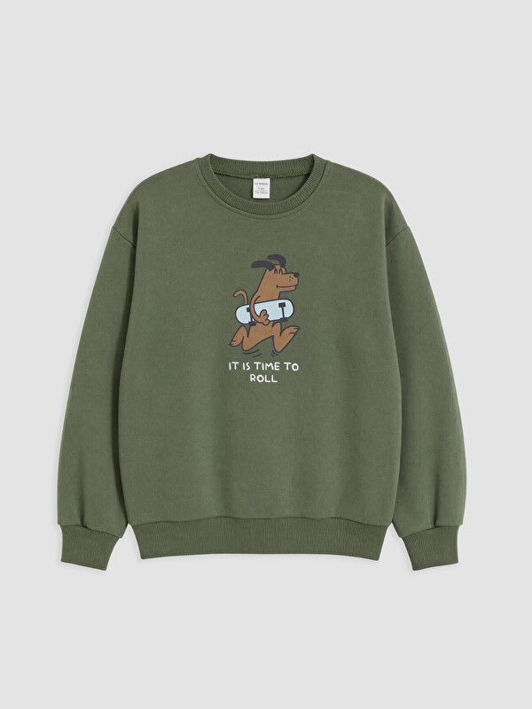 LCW Kids Baskılı Erkek Çocuk Sweatshirt