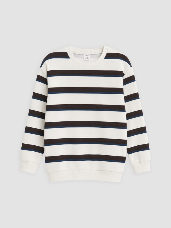 LCW Kids Çizgili Erkek Çocuk Sweatshirt