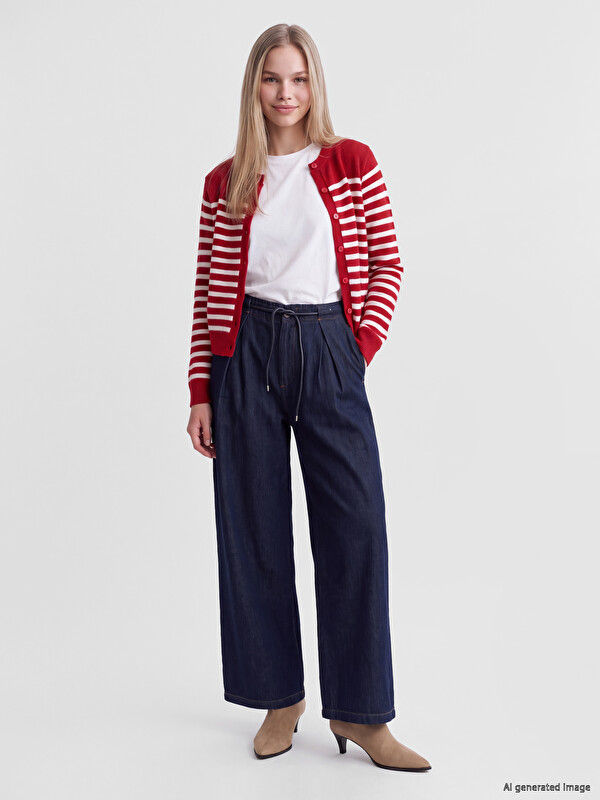 LCW Vision Pleated Wideleg Jean