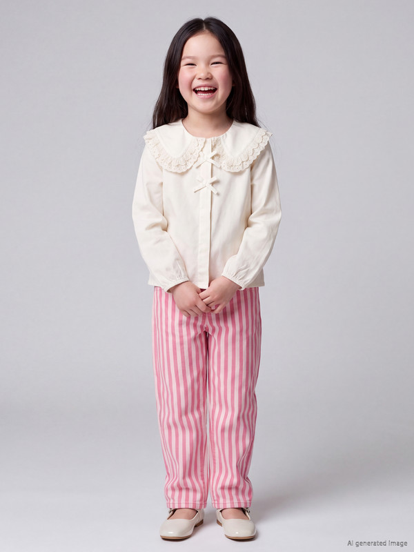 LCW Kids Regular Girls' Twill Trousers