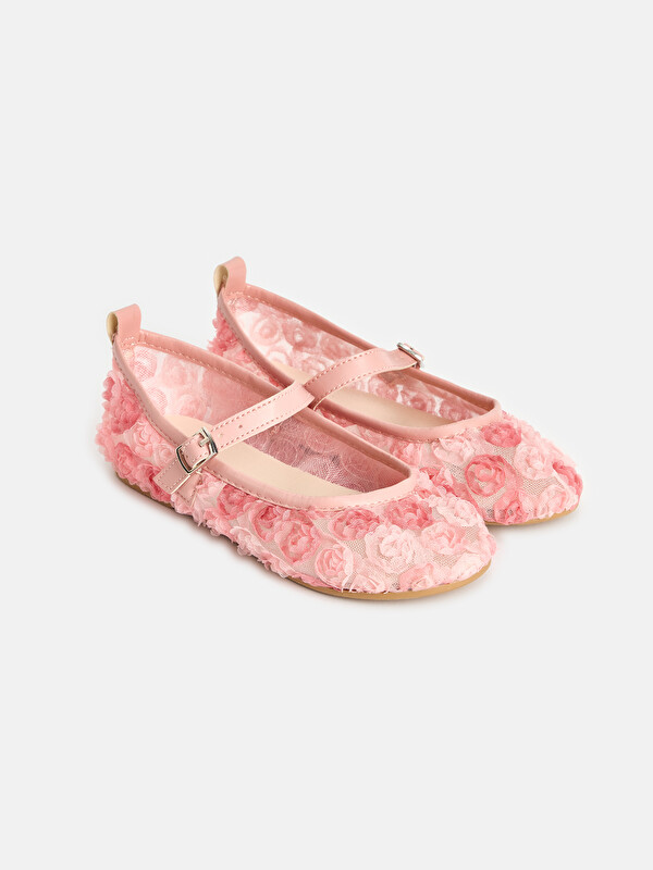 LCW STEPS Floral Girls' Ballet Flats
