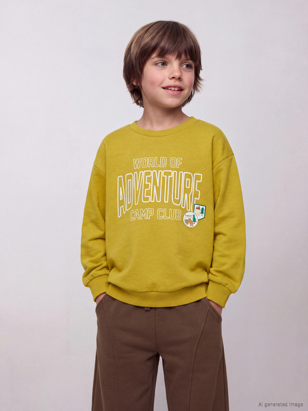 LCW Kids Printed Boys' Thick Sweatshirt