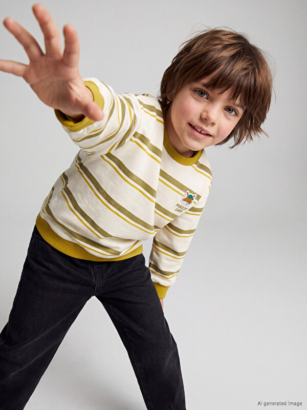 LCW Kids Hanorac Gros Vărgat pentru Băieți