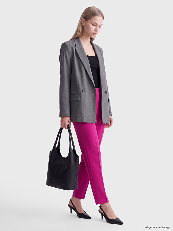 LCW Vision High Waist Women's Cigarette Trousers