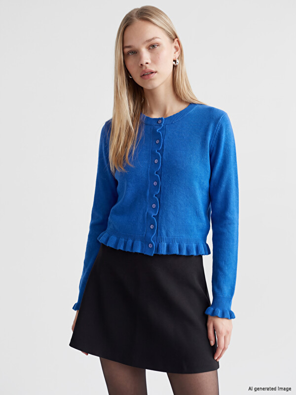 LCW Vision Zippered Crepe Skort