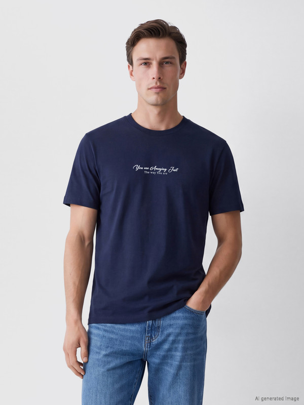 LCWAIKIKI Classic Crew Neck Printed Men's T-shirt
