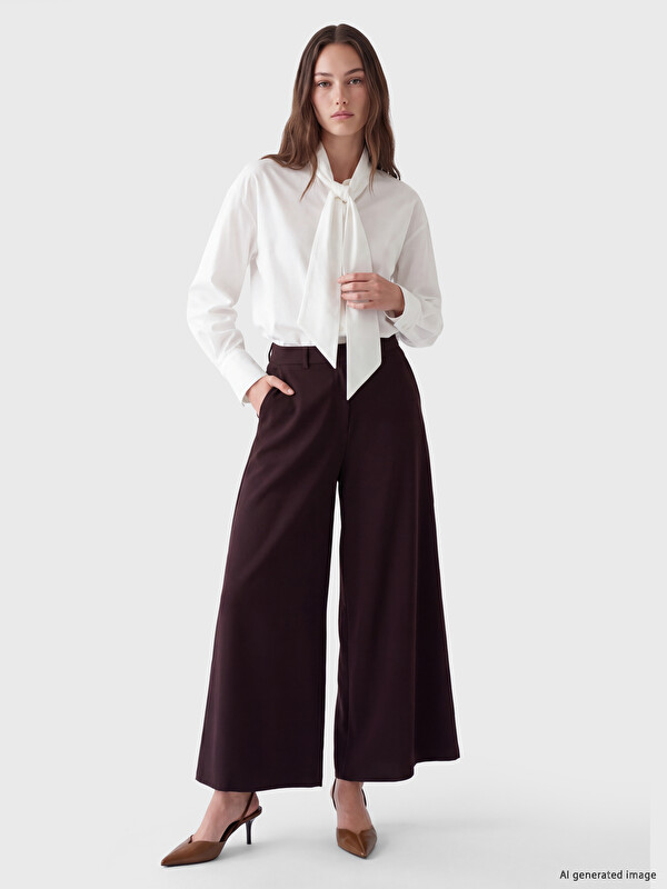 LCW Modest Loose Fit Geniş Paça Kadın Pantolon
