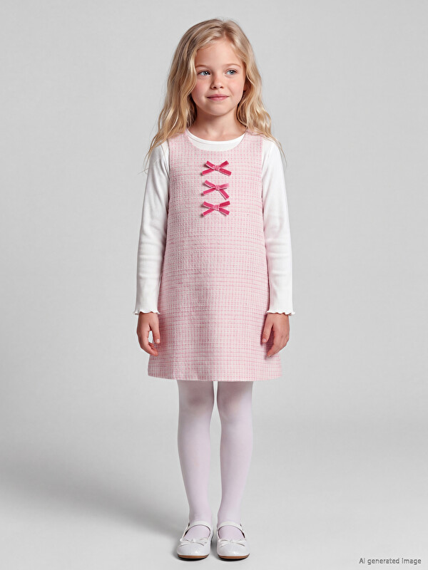LCW Kids Bow Girls' Dress and T-shirt