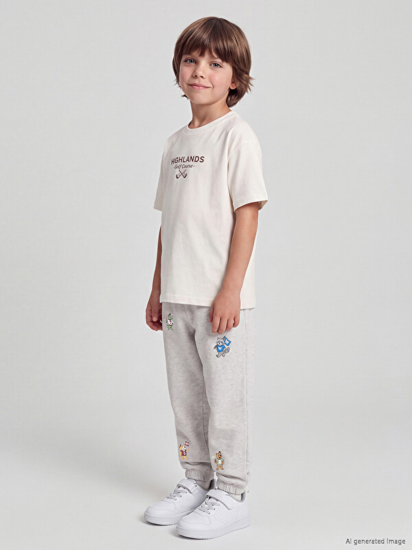 LCW baby Embroidered Boys' Sweatpants