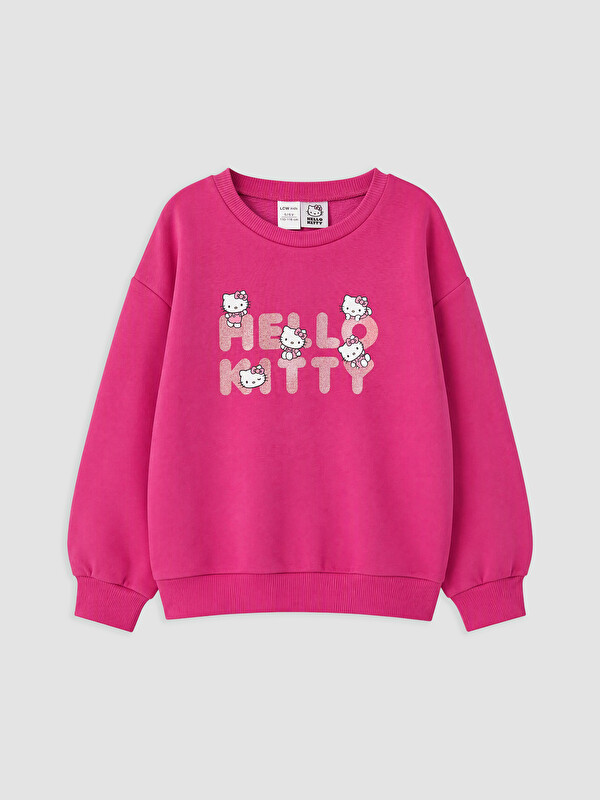 LCW Kids Hello Kitty Printed Girls' Sweatshirt