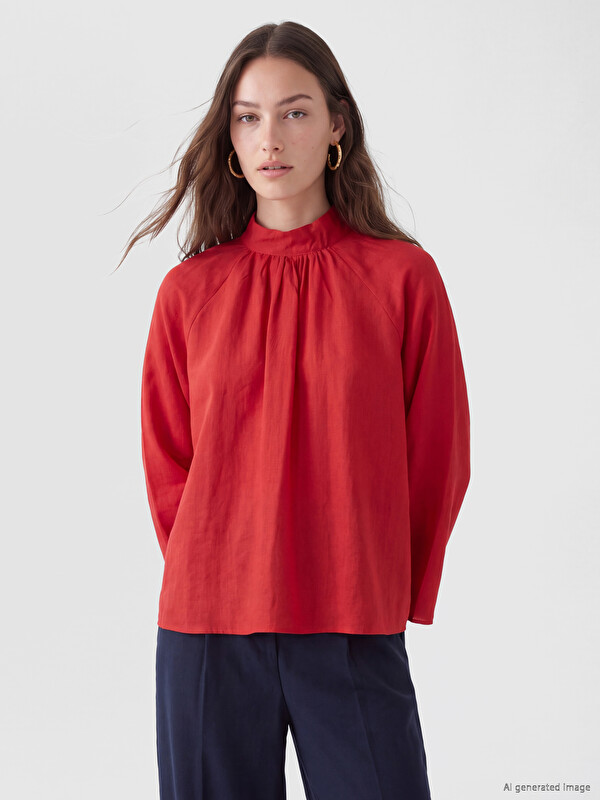LCW Modest Crvena Bluza Žena