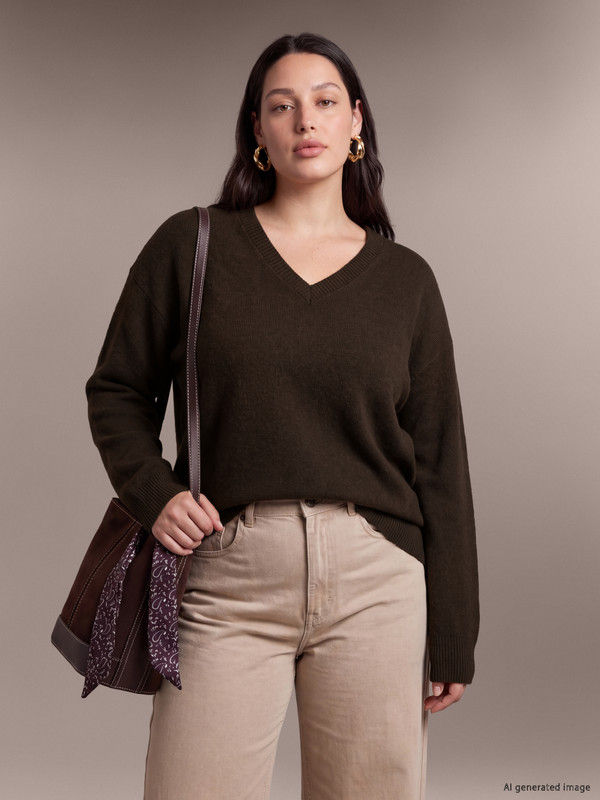 LCW Curve Plus Size Women's Knitwear Sweater