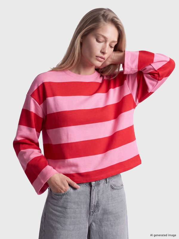 LCW Vision Oversize Kadın Kalın Sweatshirt