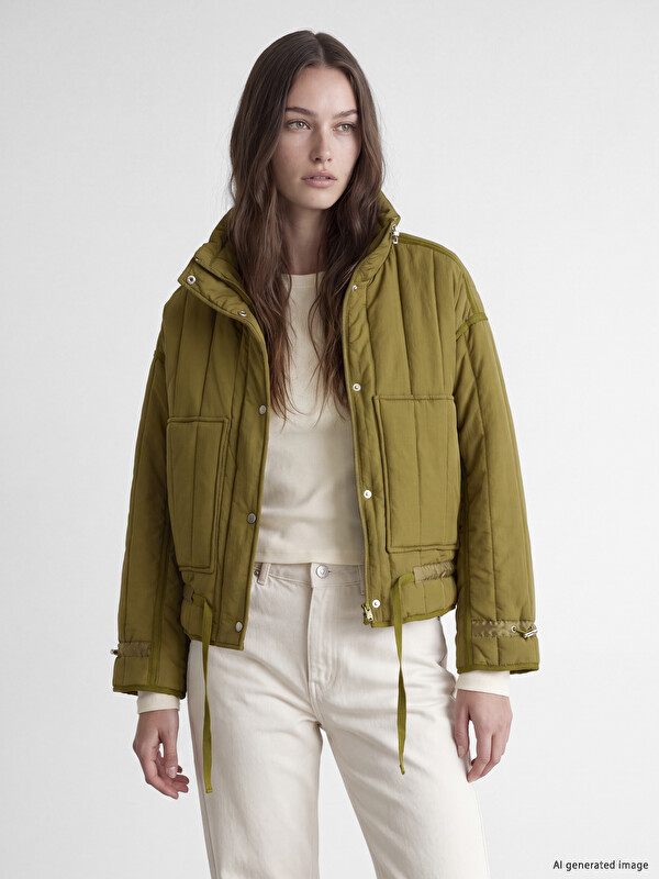 LCW Modest Mock Neck Oversize Women's Puffer Coat