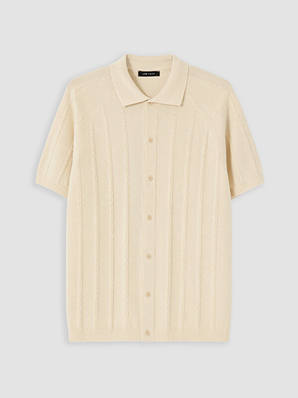 LCW Vision Regular Fit Erkek Triko Gömlek
