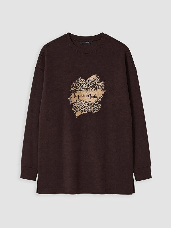 LCW EVERYDAY Soft Touch Oversize Kadın Sweatshirt Tunik