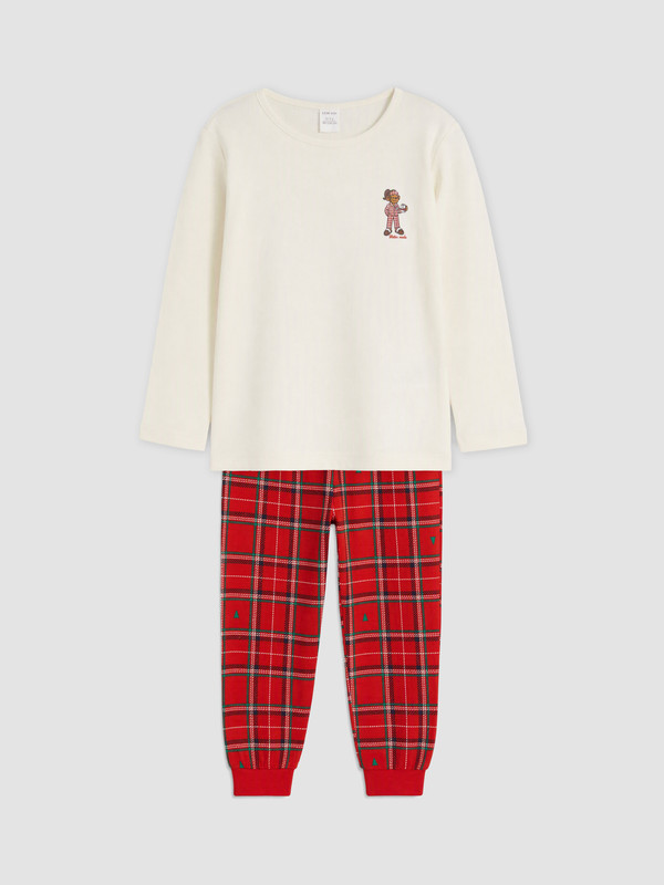 LCW Kids Yeni Yıl Temalı Kız Çocuk Pijama Takım
